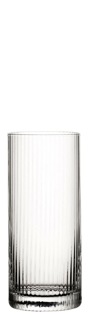 Hayworth Hiball Glasses – Handmade Textured Glass Highball, Cocktail & Long Drink Glasses, 12.25oz (35cl), Box of 6