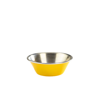 Yellow Stainless Steel Ramekins 43ml & 71ml for Sauces & Dips Pack of 24
