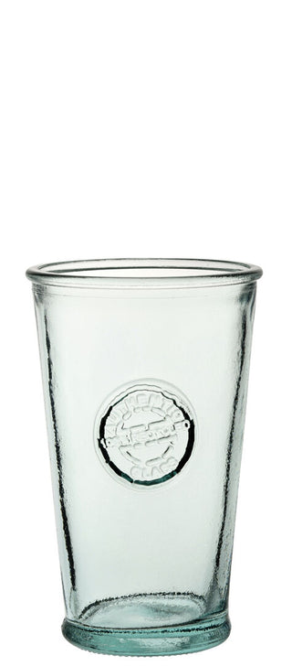 Authentico Conical Tumbler Glasses – 100% Recycled Glass Rustic Water, Soft Drink & Cocktail Tumblers, 11.25oz (32cl), Box of 6
