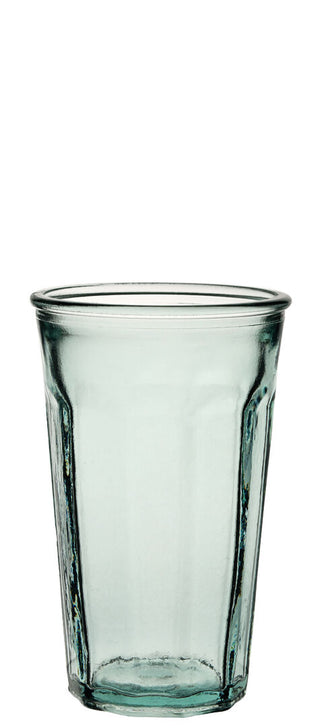 Barca Tumbler – 9.75oz (28cl) & 10.25oz (30cl), Recycled Glass, Rustic Green Finish, Box of 6
