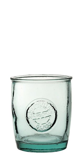 Authentico Barrel Tumbler Glasses – 100% Recycled Glass - Soft Drink & Cocktail Tumblers, 14.75oz (420ml), Box of 6
