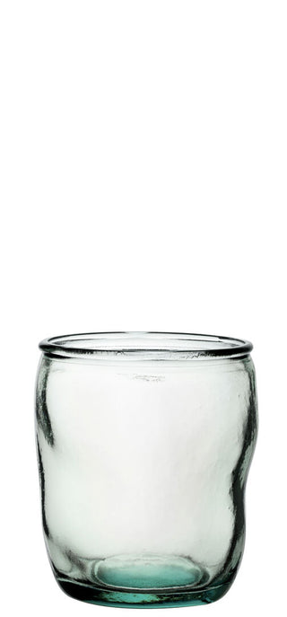 Authentico Low Glass Tumblers – 100% Recycled Glass - Water, Soft Drink & Cocktail Glasses, 12.25oz (350ml), Box of 6