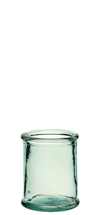 Authentico Recycled Glass Candleholders – Rustic Tabletop Candle Holders for Restaurants, Bars & Home Décor, 3" (8cm), Box of 12