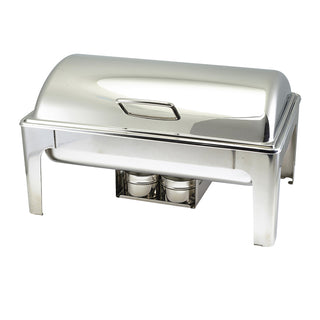 Stainless Steel Spring Hinged Chafing Dish GN 1/1 - 57.5×41×34.5cm Buffet Serving 1Pcs