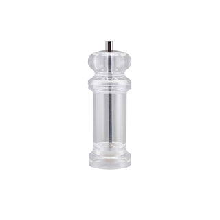 Clear Acrylic Combi Pepper Grinder & Salt Shaker 16cm – Adjustable Ceramic Mechanism (Pack of 6)