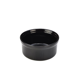 Stoneware Black Ramekins 6.5cm/8cm/9.5cm for Sauces Desserts Table Service Pack of 12