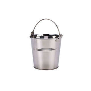 Stainless Steel Serving Bucket 10cm/12cm for Starters Fries & Table Top Pack of 12