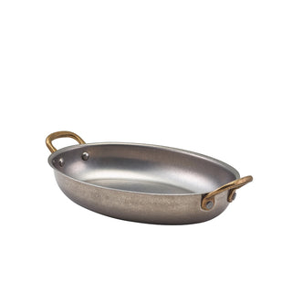 Stainless Steel Oval Dishes for Food Service 16.5cm/18.5cm/20.75cm/24.5cm/30cm/34cm