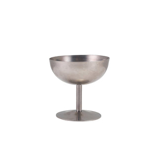 Stainless Steel Vintage Stemmed Sundae Cups 10cm & 13cm 23cl Pack of 12