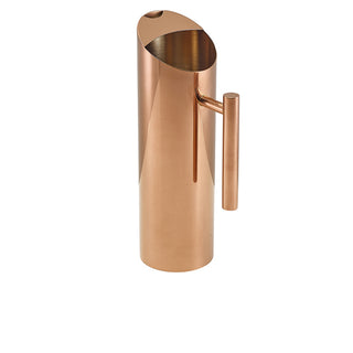 Copper Stainless Steel Water Jug 1.2L for Beverage Service – 29×8.8cm Modern Pouring Jug