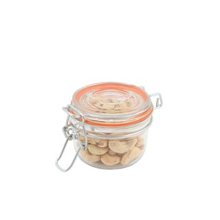 Clear Glass Terrine Jars with Airtight Clip Lids – 125ml, 200ml & 350ml Round Food Presentation & Storage Pots - Pack of 12