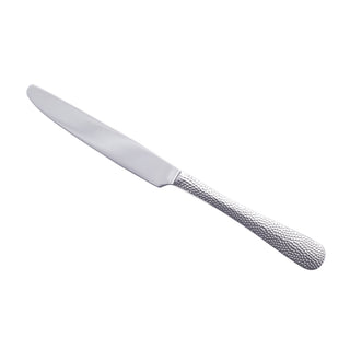 Stainless Steel Table Knife with Hammered Handle Serrated Blade, 227mm (Pack of 12)
