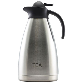 Stainless Steel Tea Inscribed Vacuum Jug 2.0L 17×14.5×28.5cm Beverage Service 1 Piece