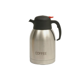 Coffee Vacuum Jug Stainless Steel – Inscribed Thermal Server 2.0L (8-Hour Heat Retention)