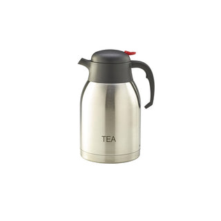 Stainless Steel Tea Inscribed Vacuum Jug 2.0L 14×25cm for Drink Service 1 Piece
