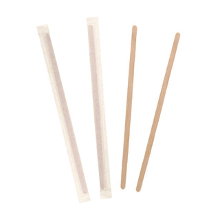 Pack Of 5000 Wrapped Wooden Stirrer