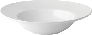 Deep Winged Pasta Plate 10" (25.5cm) – Fine China White Pasta & Risotto Plates, Box of 6