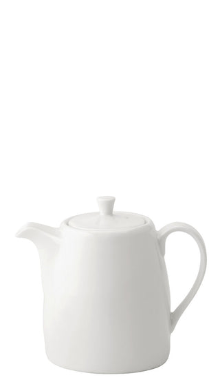 Anton B Classic White Teapots – Fine China Ceramic Tea & Coffee Pots for Cafés & Restaurants, 14oz (400ml), Box of 6