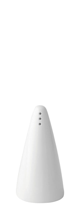 Anton B White Elements Pepper Pourers – Fine China Ceramic Tabletop Pepper Shakers, 3.75" (9.5cm), Box of 6