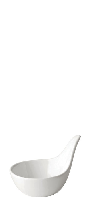 Anton B White Handled Tasting Dishes – Fine China Amuse-Bouche, Sauce & Tasting Dish, 2.5" (7cm) 1.75oz, Box of 6