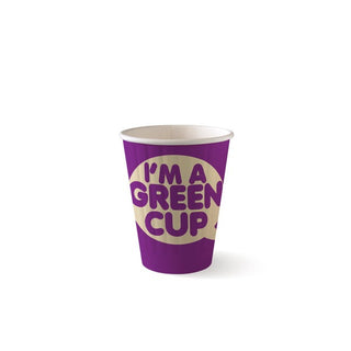 Pack Of 1000 8oz Double Wall Aqueous Lined "I'm a Green Cup"