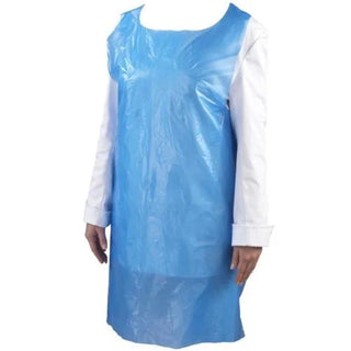 Blue Polythene Aprons 30 Microns