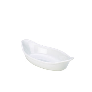Oval Eared White Dish 22cm/25cm/28cm/32cm Porcelain Cookware Serveware Dish Pack of 4