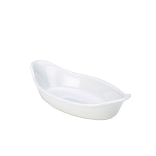 Oval Eared White Dish 22cm/25cm/28cm/32cm Porcelain Cookware Serveware Dish Pack of 4