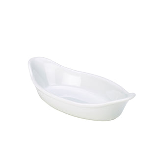 Oval Eared White Dish 22cm/25cm/28cm/32cm Porcelain Cookware Serveware Dish Pack of 4