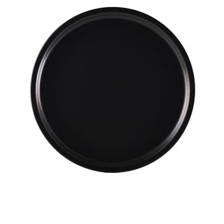 Luna Stoneware Black Pizza Plate 33cm - Pack of 3