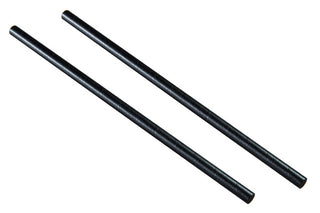 Pack Of 250 9" 8mm Bore Black Paper Smoothie Straws