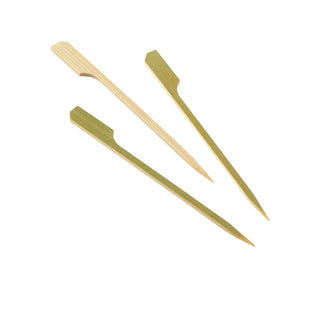 Bamboo Gun Shaped Paddle Skewers 9cm/12cm/15cm/18cm/21cm Eco-Friendly Biodegradable 100pcs