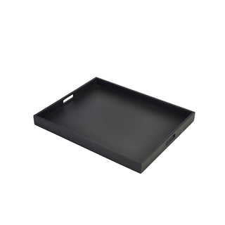 Butlers Light Brown & Solid Black Tray 44cm/49cm/53.5cm/64cm Acacia Wood Serving Tray 1Pcs