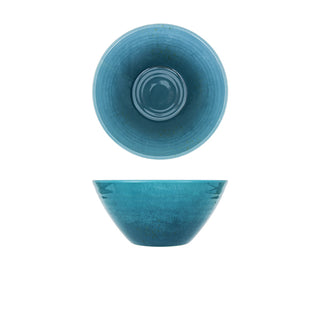 Glazed Melamine Casablanca Bowl 20.5cm/24.5cm Orange/Light Green/Light Blue 1 Piece