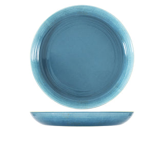 Glazed Melamine Casablanca Bowl 38×4.5cm 3.5L Orange/Light Green/Light Blue 1 Piece