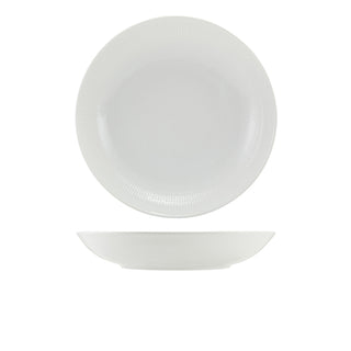 Incise Porcelain Solara Coupe Bowl Contemporary Rimless Pasta Bowl / Deep Plate (23cm & 25.5cm Options)