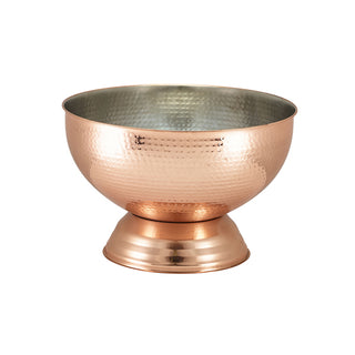Hammered Champagne / Wine Cooler Bowl 36cm Stainless Steel or Copper Finish
