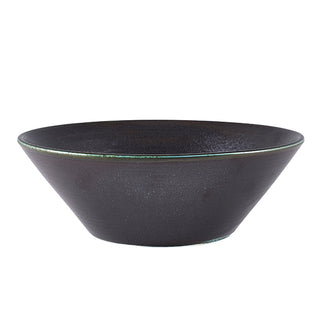 Terra Porcelain Black Conical Bowl Matte Black Finish (14cm / 16cm / 19.5cm - Pack of 6)
