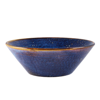 Aqua Blue Conical Bowl 14cm/16cm/19.5cm 31cl/54.5cl/96cl Porcelain Elegant Tableware Set 6