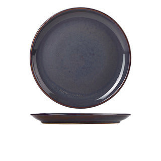 Rustic Blue Coupe Plate 19cm/24cm/27.5cm Stoneware Dining Table Service Plate Set 6