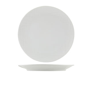 Incise Lavara White Coupe Plate 20cm/23cm/25.5cm/28cm Porcelain Dining Table Top Plate