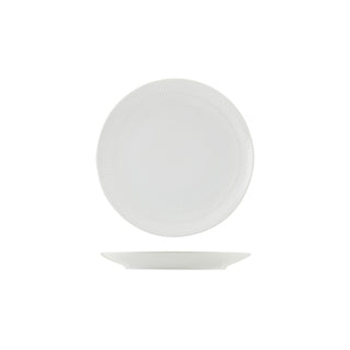 Incise White Solara Coupe Plate 20cm/23cm/25.5cm/28cm Porcelain Tableware Dining Plate