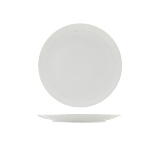 Incise White Solara Coupe Plate 20cm/23cm/25.5cm/28cm Porcelain Tableware Dining Plate