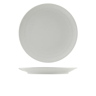 Incise White Solara Coupe Plate 20cm/23cm/25.5cm/28cm Porcelain Tableware Dining Plate
