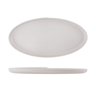 Oval Shape Melamine Dish 47.5cm/55cm Black/White/Sand Brown/Jade/Denim Blue/Grey 1 Pcs