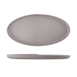 Oval Shape Melamine Dish 47.5cm/55cm Black/White/Sand Brown/Jade/Denim Blue/Grey 1 Pcs