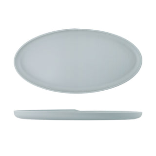 Oval Shape Melamine Dish 47.5cm/55cm Black/White/Sand Brown/Jade/Denim Blue/Grey 1 Pcs