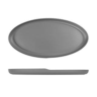 Oval Shape Melamine Dish 47.5cm/55cm Black/White/Sand Brown/Jade/Denim Blue/Grey 1 Pcs