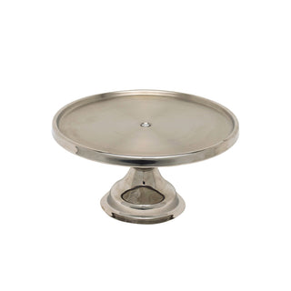 Stainless Steel Cake Stand for Catering & Buffet Display, 13" Diameter × 11cm Height