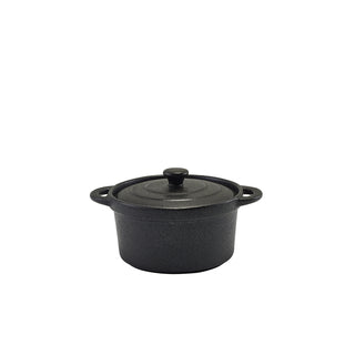 13oz Forge Stoneware Casserole Dish with Lid - Dishwasher Safe, Microwave & Oven Friendly, Black